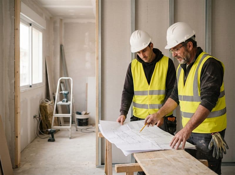 Equipo de Construcciones Iluform, empresa de construcción y reformas en Santiago de Compostela